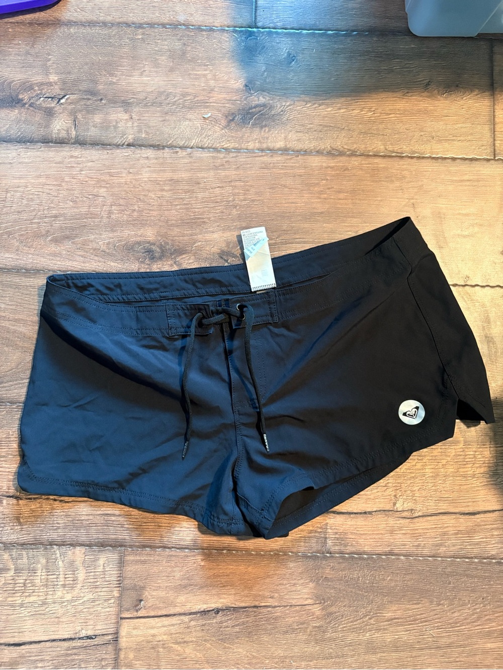 Roxy Women's Black Boardshorts with Drawstring